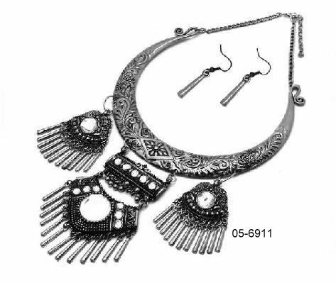 Conjunto colar e brinco 6911